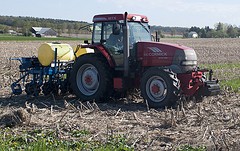 Penn State agricultural scientists put a multipurpose cover-crop seeder through 