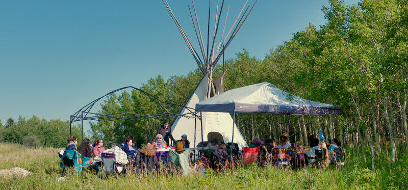 Elder Charlotte Yellow Horn McLeod teaches during UCalgary Social Work’s h