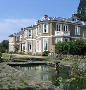 UCL Mullard Space Science Laboratory house and grounds in the Surrey countryside