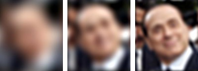 In class, Todorov shows students photos of Italian Prime Minister Silvio Berlusc