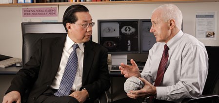 Expo speakers Dagan Feng (left) and Michael Fulham.