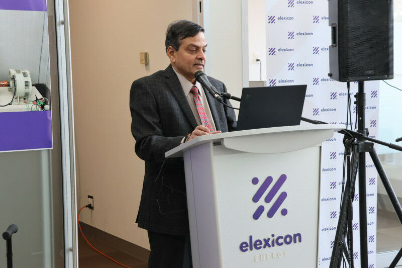 Engineering  Rajiv Varma at the demonstration of his BESS-STATCOM technology, a 