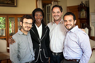 From left, Murad Idris, Naminata Diabate, Christopher Pexa and Rafael Santana ar