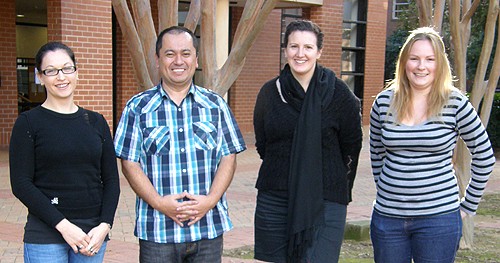 (L-R) Cali Willet,   Jaime Gongora, Jessica Fletcher and Danielle Johinke. Cali,