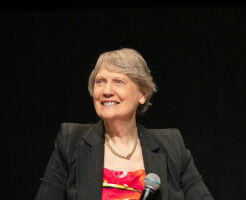 Former NZ PM Helen Clark: 'Raise issues, never give up.'