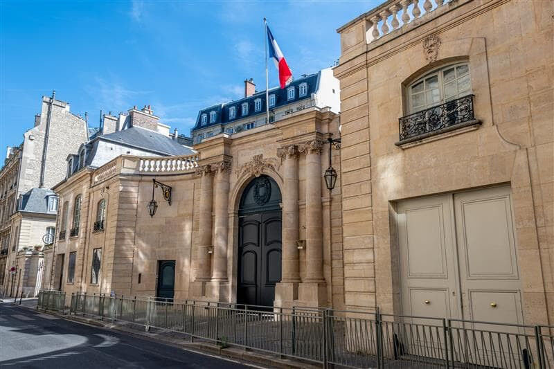 Main entrance of French Prime Minister's residence