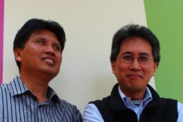Amrih Widodo and Ariel Heryanto. Photo by James Giggacher.