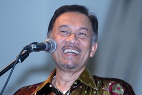 Former deputy prime minister of Malaysia, Anwar Ibrahim. AFP Photo/ Kamarul Akhi