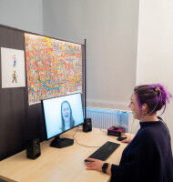 Holding back laughter