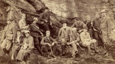 Sedgwick Club group photograph taken in Tan-y-bwlch, Wales, 1891