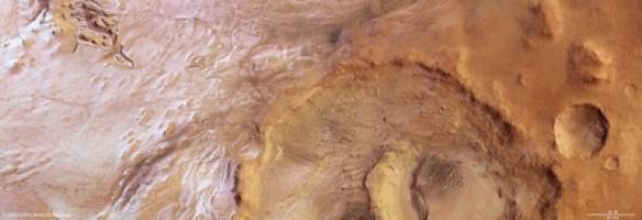 Ice-coated beauty in Mars' Silver Island