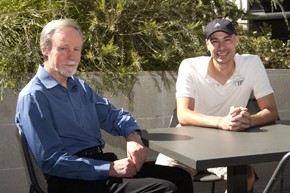 Professor Chris Parish (left) and Dr Ben Quah. Photo by Karen Edwards.