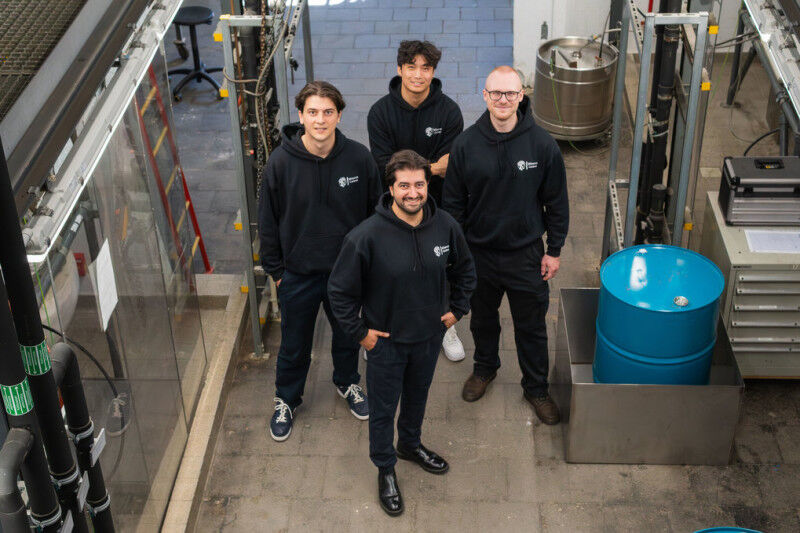 The Minerva Carbon team: Abdu Bilican (front), Julius Kaiser (left), Jonas Gram