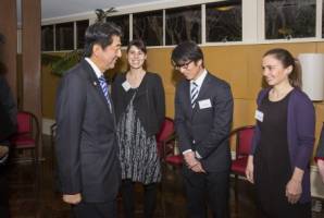 Japan's Prime Minister Shinzo Abe visits ANU