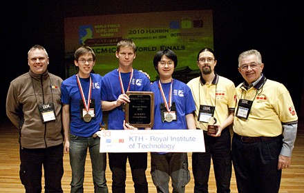 Roy Andersson (on-site coach), Ulf Lundstr�m, Luk�? Pol�?ek, Chen Xing, Fredrik 