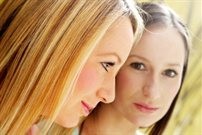 A picture of model twins