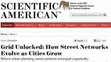 LASIG and street networks evolution in the Scientific American