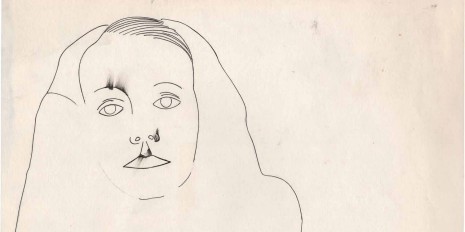 The famous Greta Garbo portrait of Edward Steichen drawn by Andy Warhol is part 