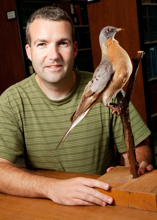 Kevin Johnson, an ornithologist with the Illinois Natural History Survey at the 