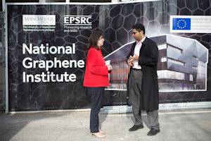 Lucy Powell MP visits the National Graphene Institute