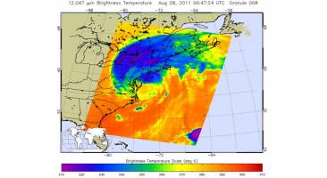 NASA Satellite Shows a Mean Irene's Fury