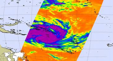 NASA Satellite Tracks Menacing Australian Cyclone