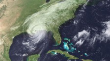 Hurricane Katrina makes landfall in the US. Speaking this week in Cambridge, eng