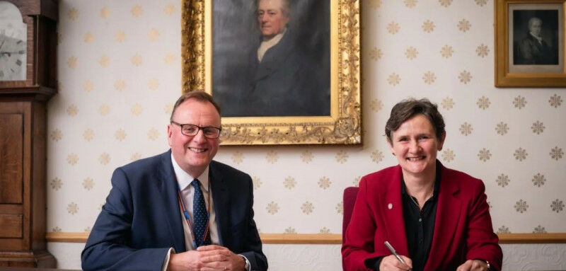 Grant Macdonald, Chief Executive of Oxford Health NHS Trust, with Oxford Univers