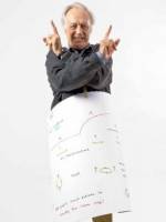 Nobel prize winners draw their discoveries