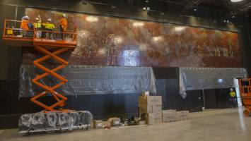 Nolan mural finds new home at ANU