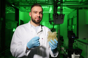 Nontoxic, variable-stiffness threads for dexterous cardiac catheters