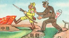 Cartoon produced as state propaganda in China during the 1950s Credit: Center fo