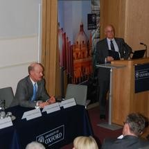 Universities and Science Minister David Willetts and Oxford University Vice-Chan