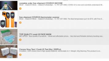 Pandemic profiting: Vaccines and PPE on the dark web