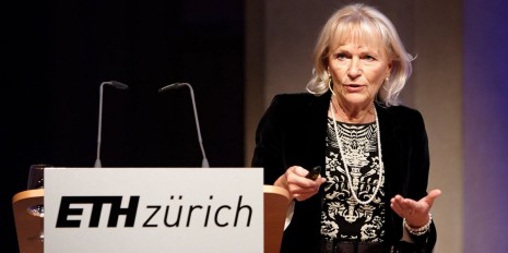 On the ETH Day in 2013, Felicitas Pauss held a speech as President of the Lectur