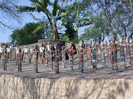Nek Chand created the garden using objects salvaged when 26 villages were destro