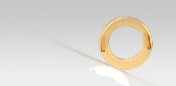 Concept drawing of electronics integrated into a finger ring.