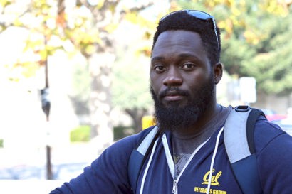 Tr� Bunker is the vice president of the Cal Veterans Group on campus. (UC Berkel