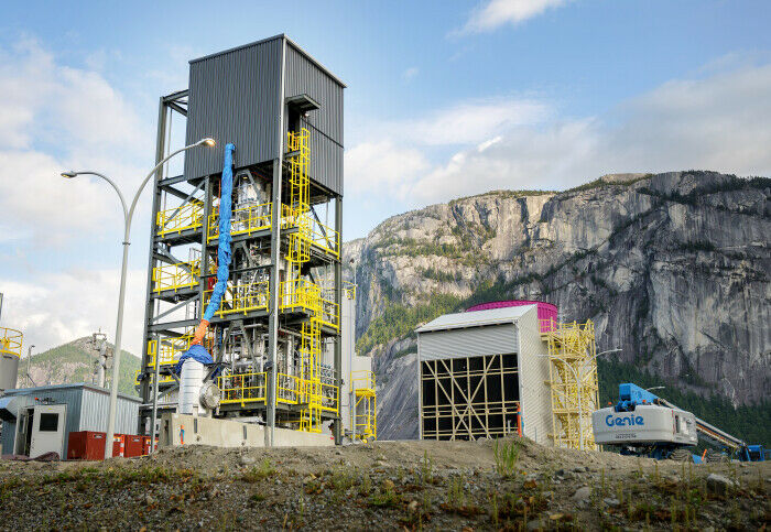 A direct air carbon capture plant in Canada