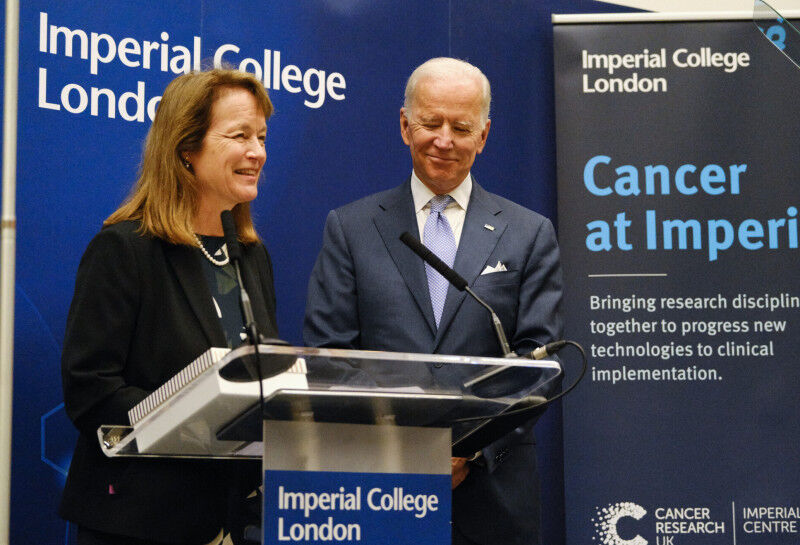 Health - Alice Gast with the 47th Vice President of the United States Joe Biden in 2018 Health