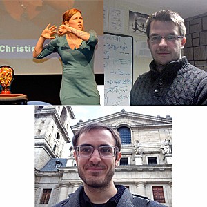 �Clockwise from top - Isabel Christie,�Robert Grand and�Josep Grau-Bov�  SET for