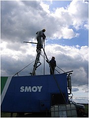 Drilling rig at the FAR DEEP site in northwestern Russia.