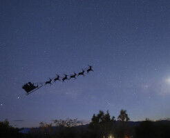 Santa sighting at ANU Mount Stromlo Observatory