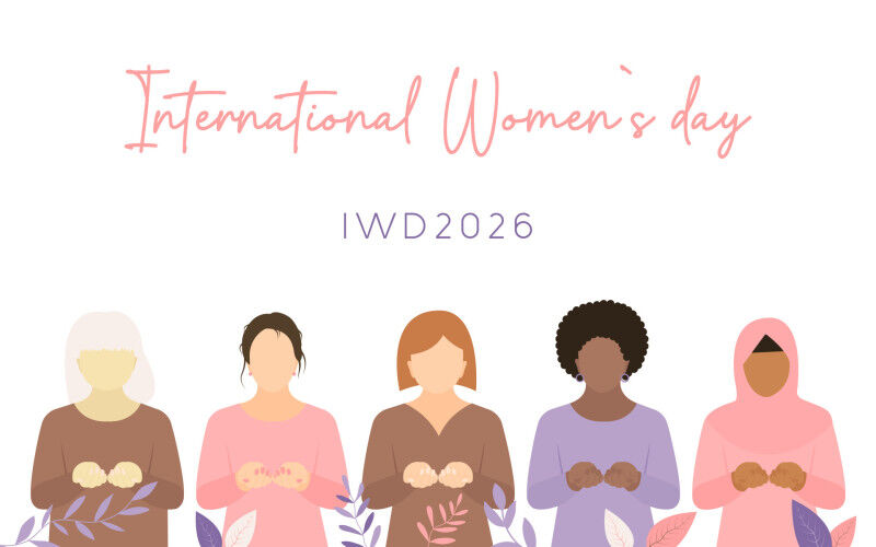 International womens day A banner with silhouettes of women for March 8th, part 