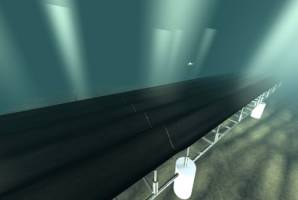 Seafloor carpet catches waves to generate energy