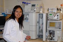 PhD student Lucy Cao from the ARC Centre of Excellence for Free Radical Chemistr