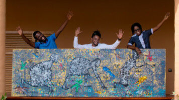 Space-bound artwork makes German debut