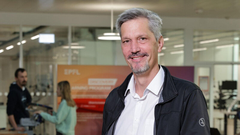 Pascal Vuilliomenet, strategic project manager at EPFL. 2023 EPFL/Alain Herzog -