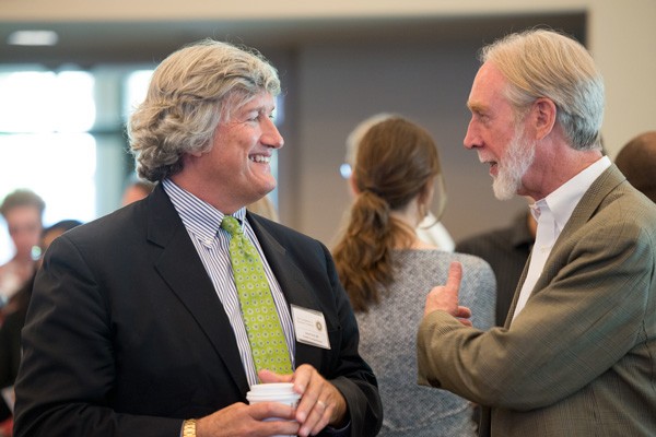 James Doty, left, founder and director of the Center for Compassion and Altruism