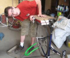 Student uses pedal power to create novel machine